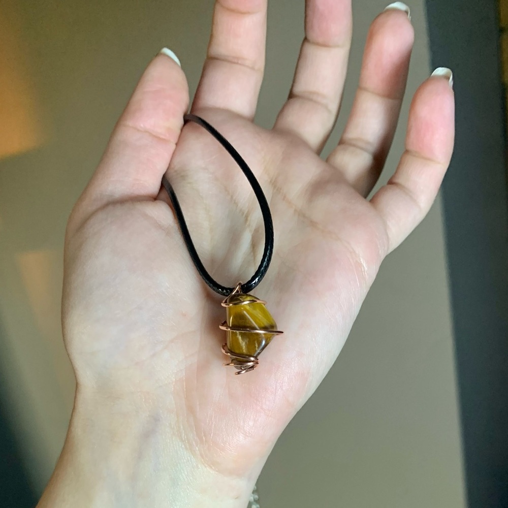 Tiger’s Eye Copper Swirl Necklace